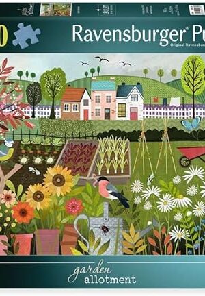 The Ravensburger Garden Allotment 1000 Piece Jigsaw Puzzle | Vibrant Garden Artwork | Idyllic Nature Scene | Durable Eco-Friendly Materials