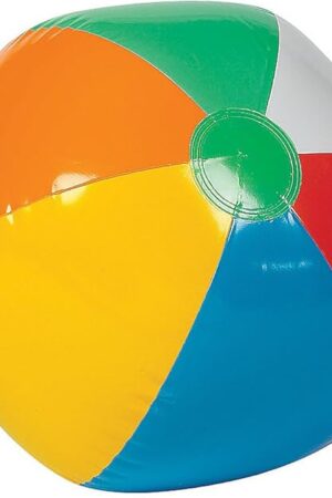 The Rhode Island Novelty Inflatable 12 Inch Multicolored Beach Balls, Set of 12
