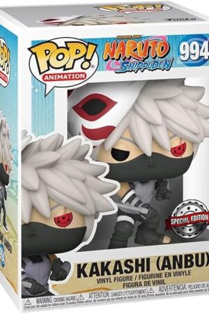The POP Pop! Naruto: Shippuden Kakashi ANBU Pop! Vinyl Figure - AAA Anime Exclusive (Bundled with Compatible Pop Box Protector Case), 3.75 inches