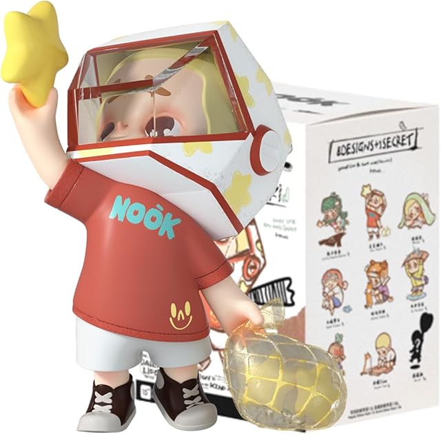 The 52TOYS Nook The Kid 1PC Action Figure, Collectible Toy Kawaii Creative Gift Room Decor Desktop Decoration 3.5 Inch, Gift for Birthday Party