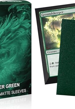 The Power Green Dual Matte Card Sleeves, Katomula Card Sleeves for MTG, Standard Card Sleeve for MTG, PKM, Flesh & Blood