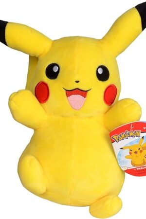 The Pokémon 8" Pikachu Plush - Officially Licensed - Generation One - Authentic Soft Stuffed Animal Toy Figure - Gift for Kids, Boys, Girls - 2+