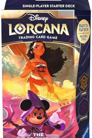 The Ravensburger Disney Lorcana TCG: The First Chapter - Amber & Amethyst Single-Player Starter Deck | Engaging Gameplay | Over 200 Original Disney Artworks | Ideal for Ages 8+