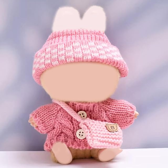 The Clothes for 17cm Dolls Fashion Garment Accessories(No Doll), Cute Sweater Suitable for 6.69inch (17cm) Doll Soft Cotton Clothing Replacement