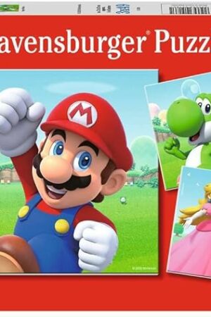 The Ravensburger - Super Mario Puzzles Pack of 3 | Children's Jigsaw Puzzle 5 Years or More | Baby Gift 5 Years 3 x 49 Pieces | Children's Puzzle 21 x 21 cm | Perfect Puzzles Ravensburger