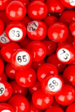The Regal Bingo-Raffle Balls Premium Red Calling Balls with Easy Read Window 7/8 (0.875) in for Large Group Games Game Night & Recreational Activities