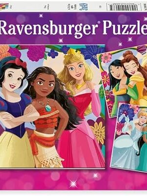 The Ravensburger Disney Princess: Girl Power! 3x49 Piece Jigsaw Puzzle Set for Kids - Screen-Free Activity Boosts Concentration and Focus