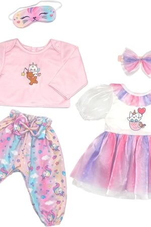 The Reborn Doll Clothes 18-22 inch Outfit Accessories 2-Packs for 22 Inch Reborn Dolls