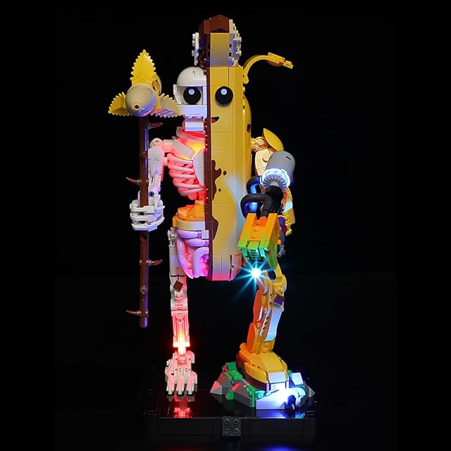 The LED Light Kit for Lego 77072 Peely Bone Building Set, Compatible with Lego 77072 Building Blocks Model(Not Include Blocks Set)
