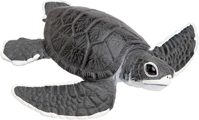 The Safari Ltd. Baby Sea Turtle Figurine - Lifelike 5.5" Model Figure - Educational Toy for Boys, Girls, and Kids Ages 18M+