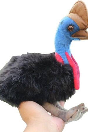 The Realistic Cassowary Plush - 8.66'' Emu Stuffed Animal - Plushy and Squishy Pillow