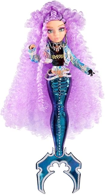 The MERMAZE MERMAIDZ Color Change Riviera Mermaid Fashion Doll with Designer Outfit & Accessories, Stylish Hair & Sculpted Tail, Poseable, Toy Gift Girls Boys Collectors Ages 4 5 6 7 8 to 12+, 580812