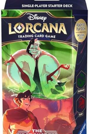 The Ravensburger Disney Lorcana TCG: The First Chapter - Ruby & Emerald Single-Player Starter Deck | Engaging Gameplay | Over 200 Original Disney Artworks | Ideal for Ages 8+