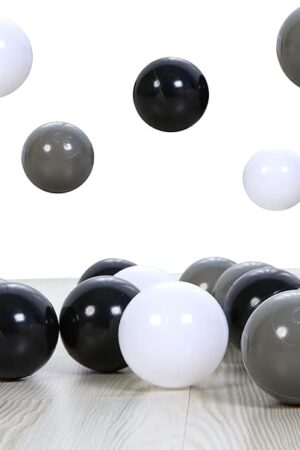 The PlayMaty Colorful Pit Balls 2.1-inch Plastic Ocean Ball Crush Proof Stress Balls for Kids Pool Ball Playhouse Pit Accessories