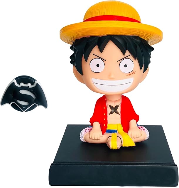 The Bobbleheads Anime Figure Bobblehead Action Figures Car Dashboard Decorations Accessories Interior Birthday Cake Toppers Phone Holder for Women Men