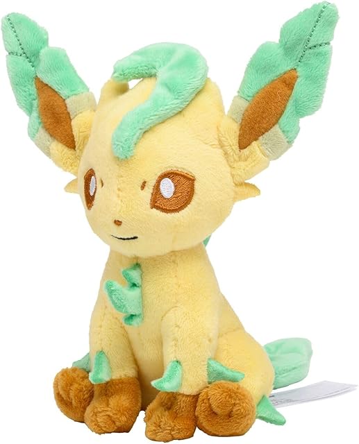 The Pokemon Center: Sitting Cuties: Leafeon Plush # 470 - Generation 4-6 in