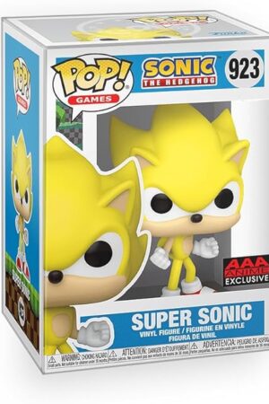 The Pop Games: Sonic The Hedge hog - Super Sonic Exclusive Vinyl Figure Bundled with Box Protector Compatible for Funko