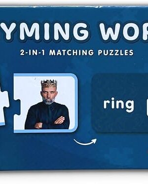 The Rhyming Words Puzzles - 15 Rhyming Puzzles for Kids Preschool Learning Activities Rhyming Games for Kindergarten Activities Rhyming Words Games Science of Reading Manipulatives Kindergarten