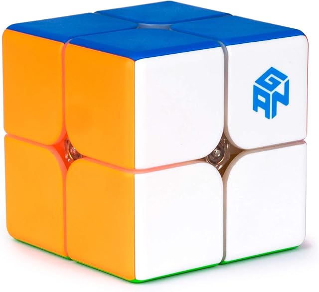 The GAN 249 V2, 2x2 Speed Cube Gans Mini Cube Puzzle Toy 2x2x2 Magic Cube 49mm (Stickerless)