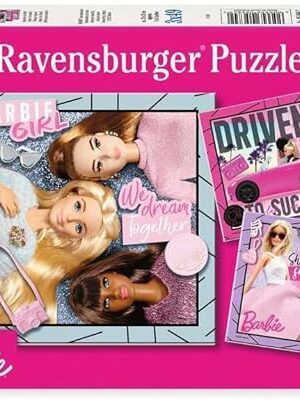 The Ravensburger Barbie 3X 49 Piece Jigsaw Puzzles for Kids Age 5 Years Up