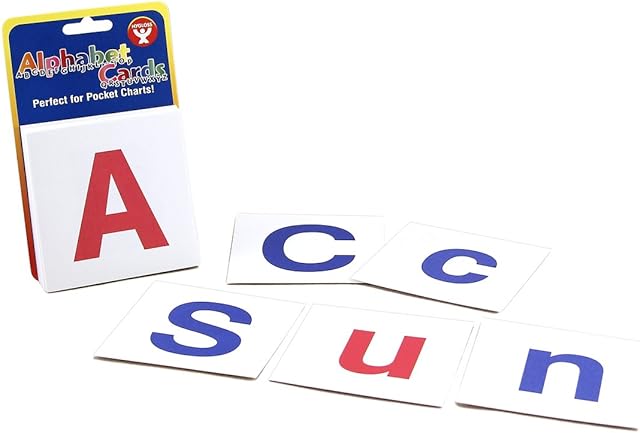 The Hygloss Combo Pack of Upper Case and Lower Case Alphabet Cards, 60 cards