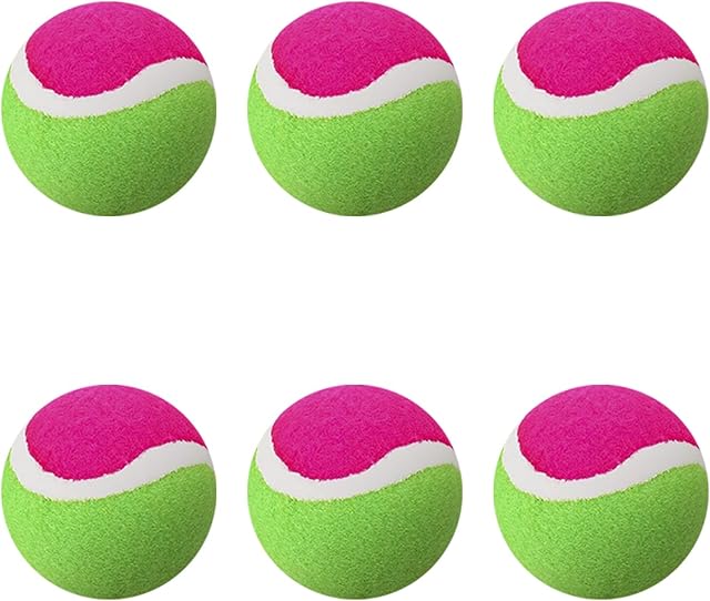 The 6 Pcs Toss and Catch Ball Game Replacement Balls, Outdoor Games, Beach Toys, Perfect Beach Games Sets Playground Sets for Backyards 2.5 inches