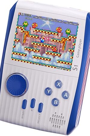 The Portable Retro Mini Video Game Console with 666 Classical FC Games, 3.0" Color Screen, Birthday Gift for Boys, Girls and Adults (S1-White)