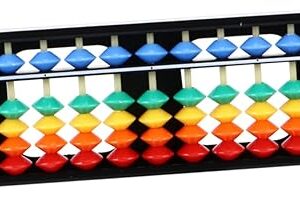 The Plastic Abacus for Students Educational Math Learning with Chinese Beads Material Counting Tool for Arithmetic Practice
