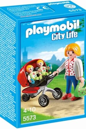 The PLAYMOBIL 5573 - City Life - Maman avec Jumeaux et Landau