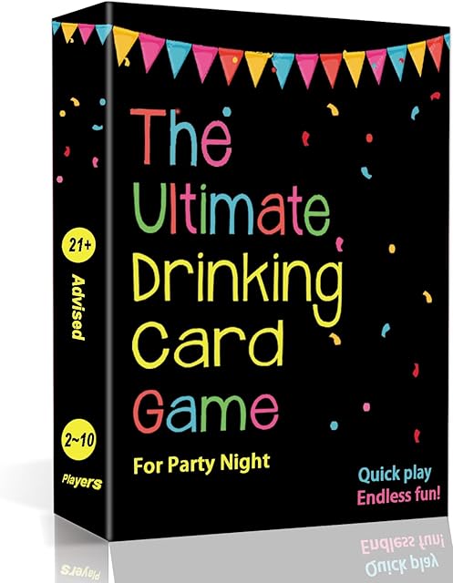 The The Ultimate Drinking Card Game for Party Night - Drinking Game for Adults for Game Nights, Pregame, Couple Games, Bachelorette Party Games