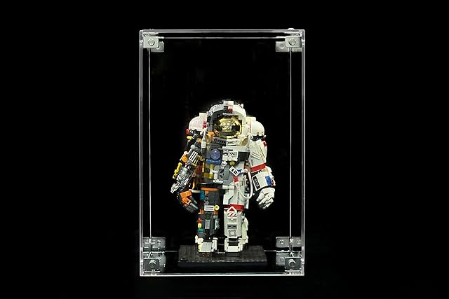 The GuineaLoft™ Non-Flimsy Acrylic Display Box – A Large, Thick, Truly Sturdy 15x10x9-Inch Crystal-Clear Display Case, Securely Fastened by Stainless Steel Brackets & Screws Instead of Push-Fit Slots