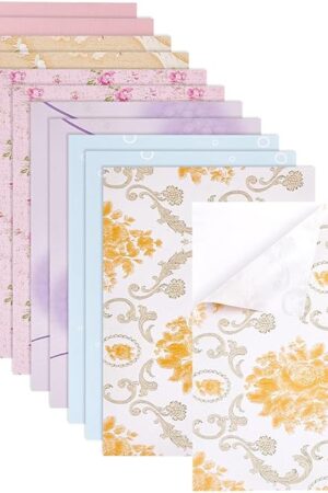 The PH PandaHall 12 Sheets Dollhouse Wallpaper, 6 Colors Paper Floorboards Waterproof Wall Stickers Flooring Paper Gloss Card Sheet for Model, Sand Table Building Decoration, Rectangle, 7.87x11.8 inch