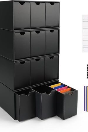 The RLAVBL 12-600 CT Trading Card Storage Box with 48 Dividers, 12000+ Card Deck Box for MTG, TCG, PTCG, and Sports Cards Organizer