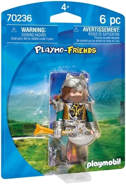 The Playmobil 70236 PlayMO-Friends Wolf Warrior, Fun Imaginative Role-Play, PlaySets Suitable for Children Ages 4+