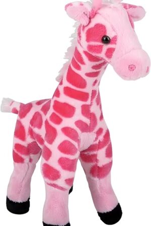 The Rhode Island Novelty Pink Giraffe Plush | 11 Inches Long (1-Unit)