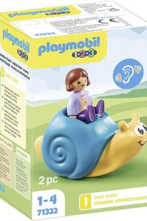 The Playmobil 1.2.3: Rocking Snail with Rattle Feature
