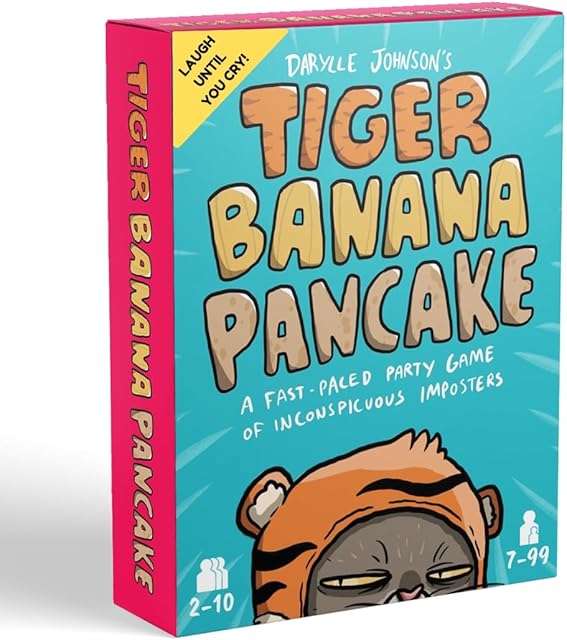 The I'm Right You're Wrong Tiger Banana Pancake: 5 Min Card Game for Families, Fun & Hilarious Party Game for Kids, Teens & Adults, Ages 7-99, 2-10 Players, Designed by Darylle Johnson, seen on Netflix