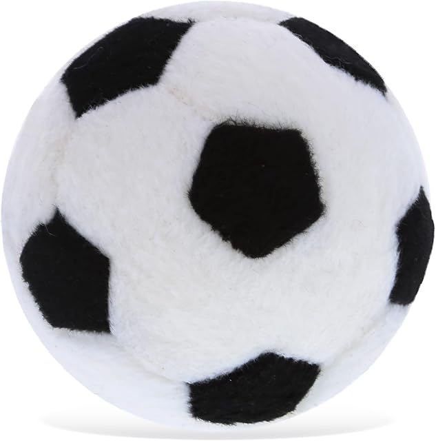 The DolliBu Sport Plush Ball - Small Stuffed Sports Balls for Kids, Cute Squishy Soft Ball Toys for Throwing, Playing Catch, Playtime Plush Balls for Bedroom Decor - 3 Inch Soccer Ball