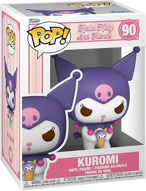 The Funko POP! Sanrio: HK - Kuromi - Hello Kitty - Collectable Vinyl Figure - Gift Idea - Official Merchandise - for Kids & Adults - Cartoons Fans - Model Figure for Collectors and Display