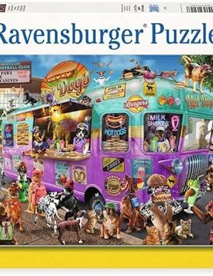 The Ravensburger Hot Diggity Dogs 300 XXL Piece Jigsaw Puzzle for Kids - Every Piece is Unique, Pieces Fit Together Perfectly