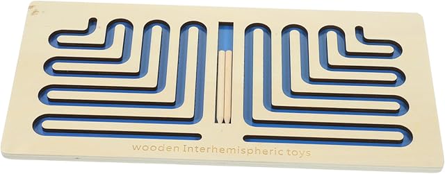 The Wooden Interhemispheric Training Toy Set for Boys and Girls 1 Set of Early Educational Toys for Child Cognitive Development and Hand-Eye Coordination Fun Brain Game