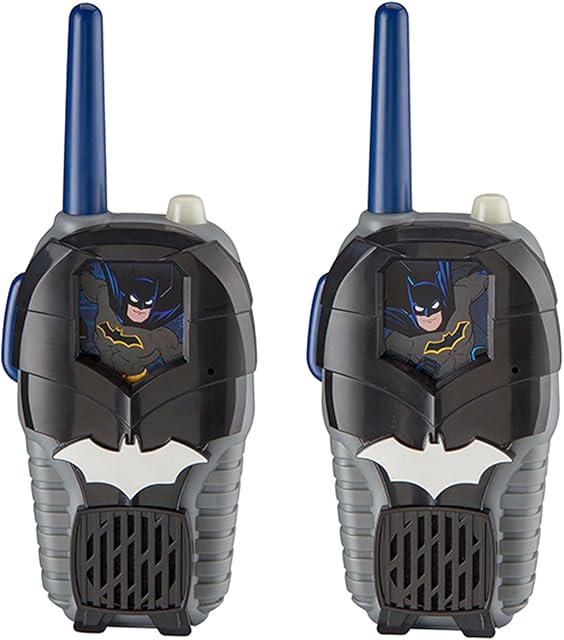 The Batman Toy Walkie Talkies for Kids, Static Free Indoor and Outdoor Toys for Boys with Light Up Graphics Designed for Fans of Batman Toys