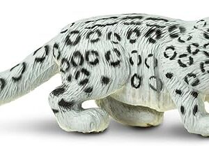 The Safari Ltd. Snow Leopard Figurine - Detailed 5.5" Plastic Model Figure - Fun Educational Play Toy for Boys, Girls & Kids Ages 3+