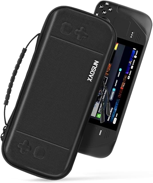 The XAOSUN Carrying Case Compatible with Steam Deck & OLED, Protective Hard Shell Handheld Case for Steam Deck Console, Portable Shockproof Travel Carrying Bag for Travel and Storage