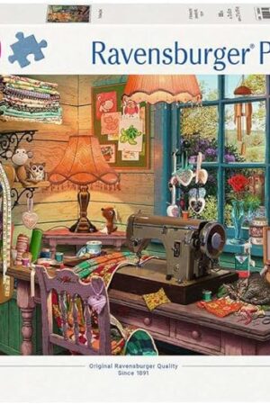 The Ravensburger The Sewing Shed 1000 Piece Jigsaw Puzzle for Adults - 12000334 - Handcrafted Tooling, Made in Germany, Every Piece Fits Together Perfectly