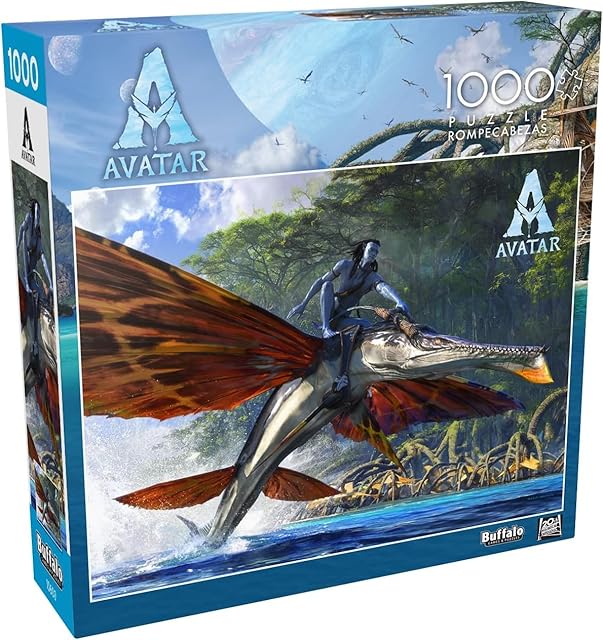 The Buffalo Games - Avatar 2 - Avatar - Skimwing Rider - 1000 Piece Jigsaw Puzzle for Adults -Challenging Puzzle Perfect for Game Nights - Finished Size is 26.75 x 19.75