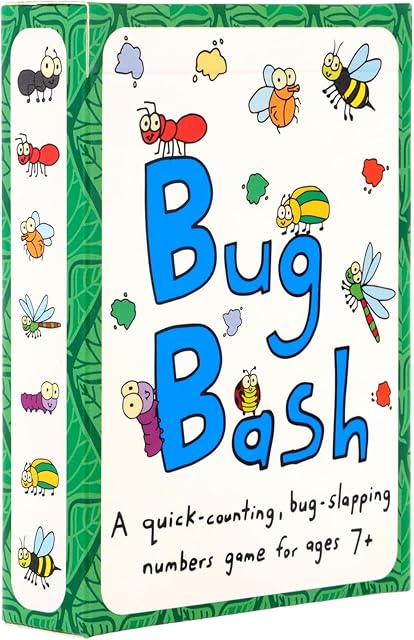 The Bug Bash Card Game- Award-Winning Kids Brain Game for Ages 7-12 - Quick-Counting Bug-Slapping Game Fast, Fun, and Frenetic - Smart Games for Kids 7-12 and 2-4 Players