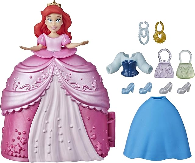 The Disney Princess Secret Styles Fashion Surprise Ariel, Mini Doll Playset with Extra Clothes and Accessories, Toy for Girls 4 and Up - Sextoyzone