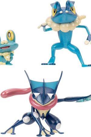 The Pokemon Select Evolution Pack - Features 2-Inch Froakie, 3-Inch Frogadier and 4.5-Inch Greninja Battle Figures