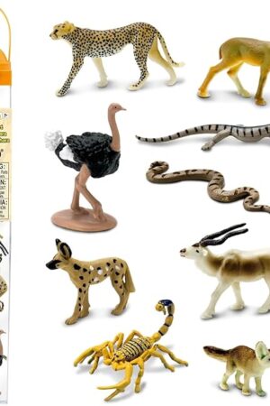 The Safari Ltd. Sahara Desert Animals TOOB - 9 Mini Animal Figurines - Educational Toy Set for Boys, Girls and Kids Ages 3+